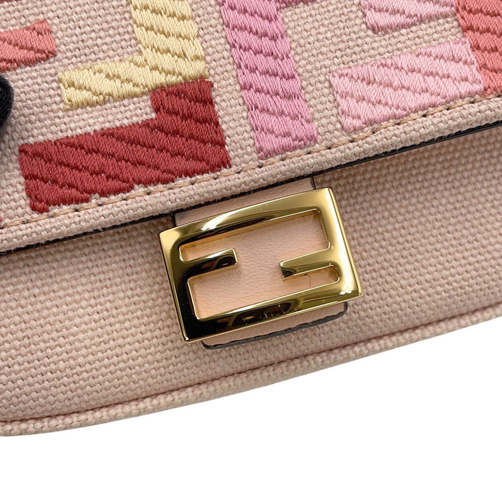Fendi accessory bag charm Nano Baguette canvas 7AR844 FENDI — Like New