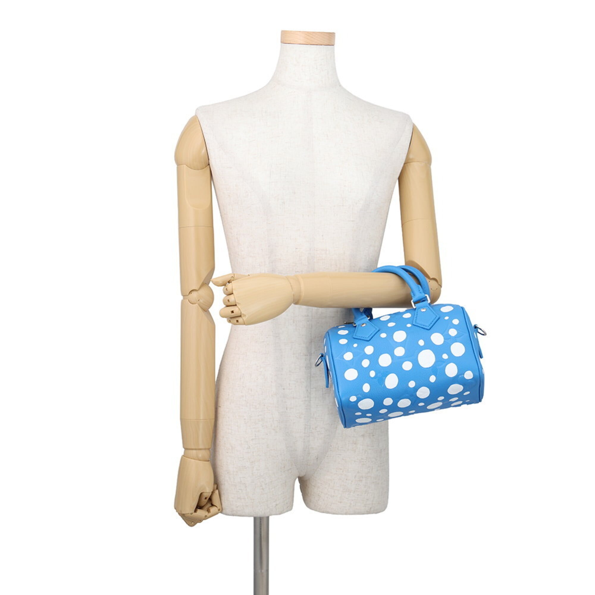Louis Vuitton Monogram Empreinte LV x YK Speedy Bandoulière 20 M46425 2-way handbag, designed by Yayoi Kusama. handbag for women. LOUIS VUITTON — Like New