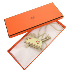 Like New Hermes Rodeo Robeo Coeur PM Heart Clé Jaune Milton Rouge Ladue Agneau Milo K Stamp (2025) Accessory Bag Charm 1483 HERMES — Like New