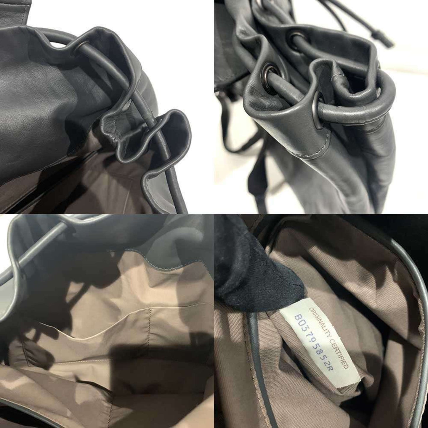 Bottega Veneta Intrecciato Calf Leather Backpack in Gray