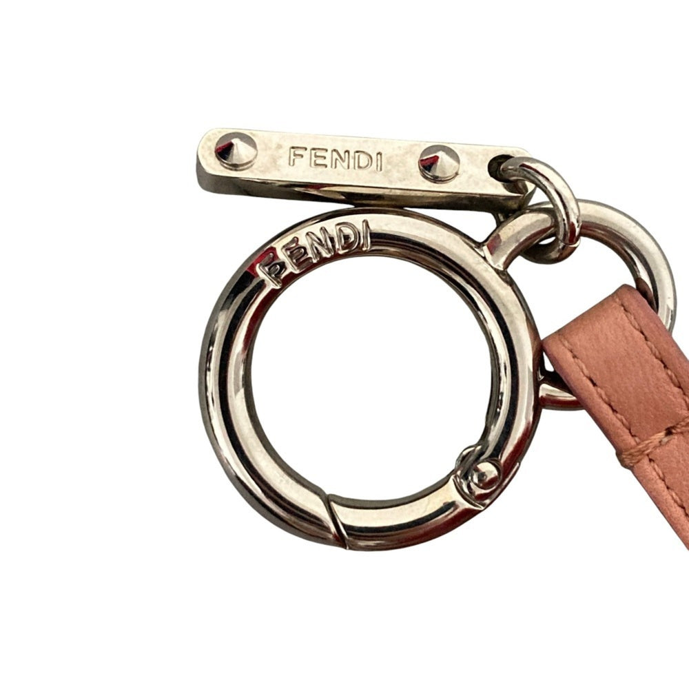 FENDI Pom Fur Charm, Red, Women's — Like New