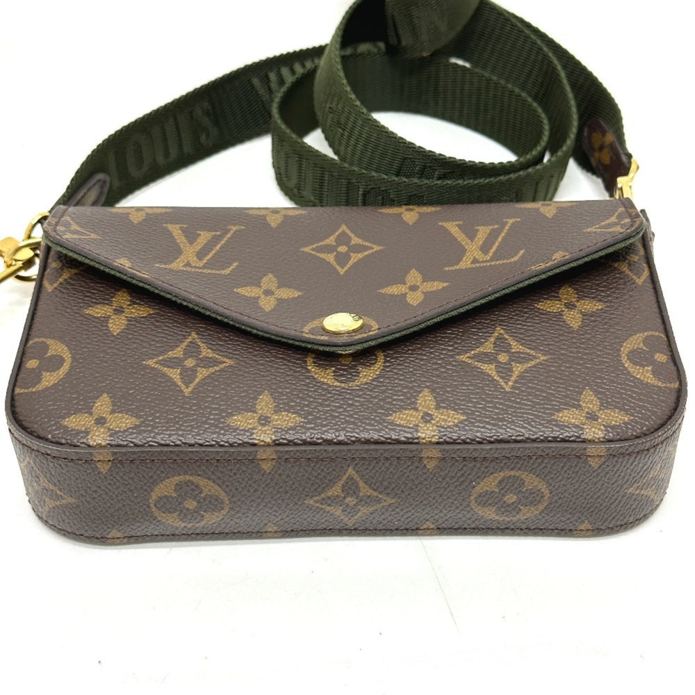 LOUIS VUITTON M80091 Monogram Multi Pochette Felicie Shoulder Bag in Canvas, Brown, Like New — Like New