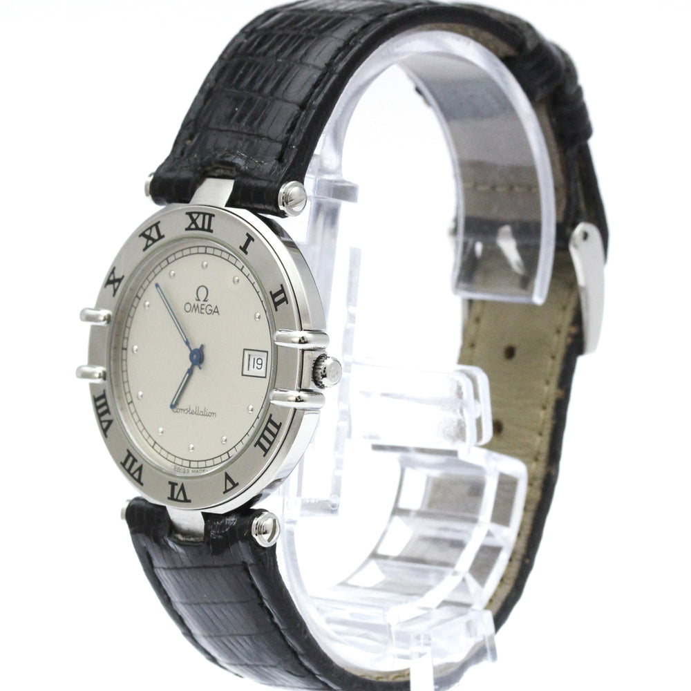 OMEGA Constellation Date Steel Quartz Mens Watch 196.0360 — Very Good