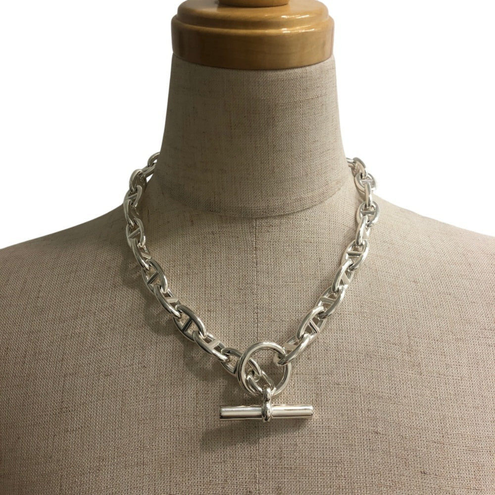 HERMES Chaine d'Ancre GM 31-link accessory jewelry necklace SV925 men's women's silver — New
