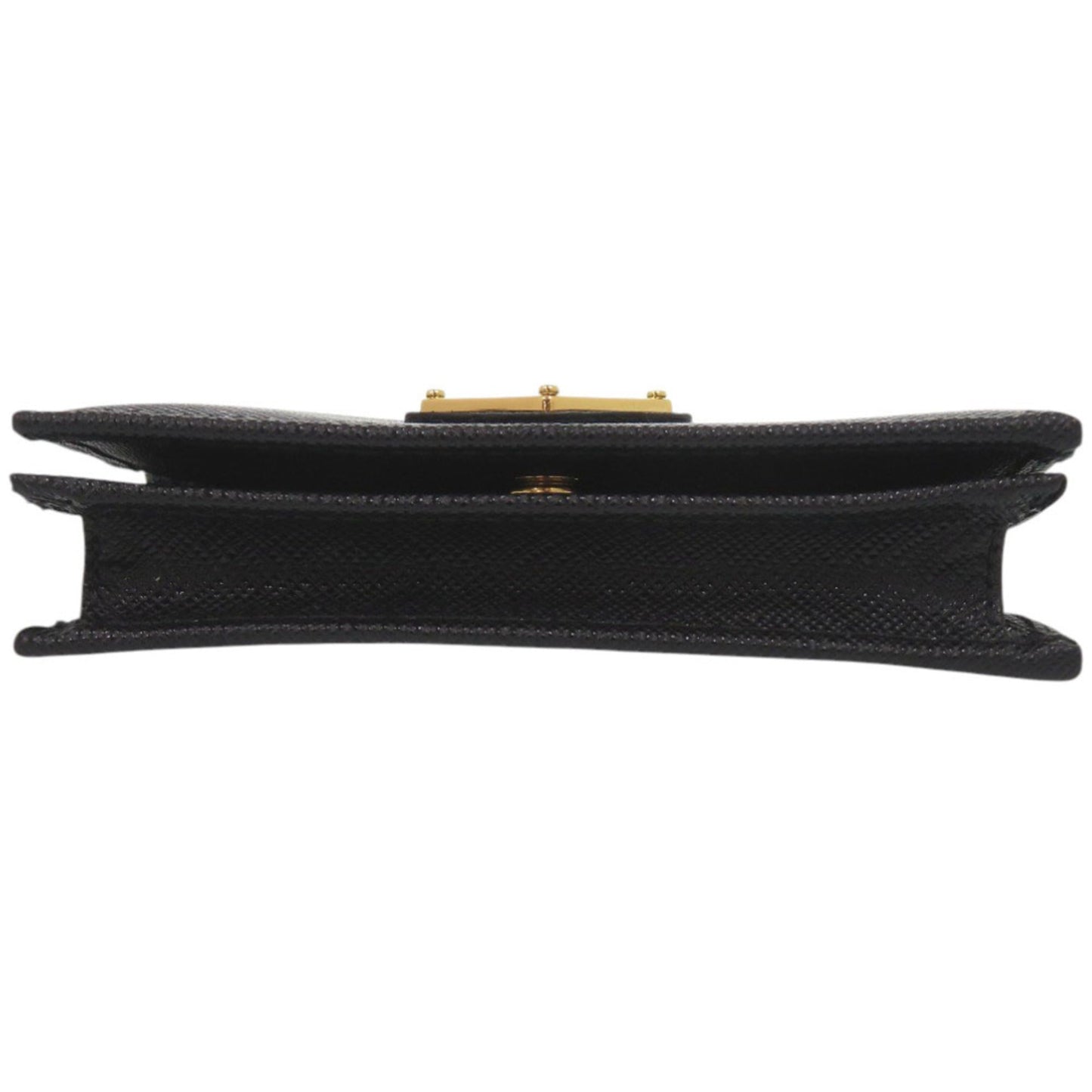 Like new Prada 1MV021 Saffiano Leather Black Bi-fold Wallet 0741 PRADA