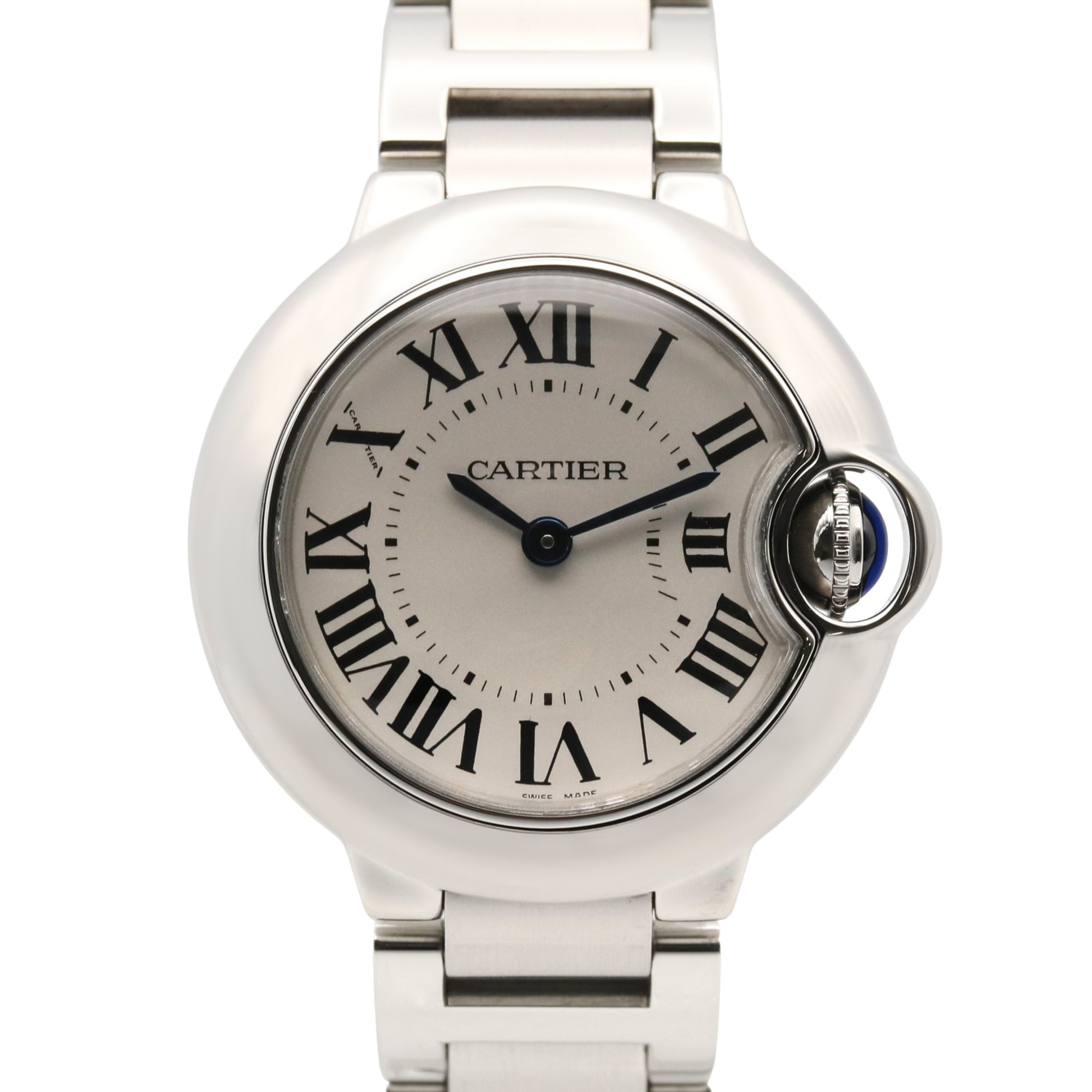 Cartier Ballon Bleu SM Watch, Stainless Steel, Ladies, Silver Tone, W69010Z4 — Very Good