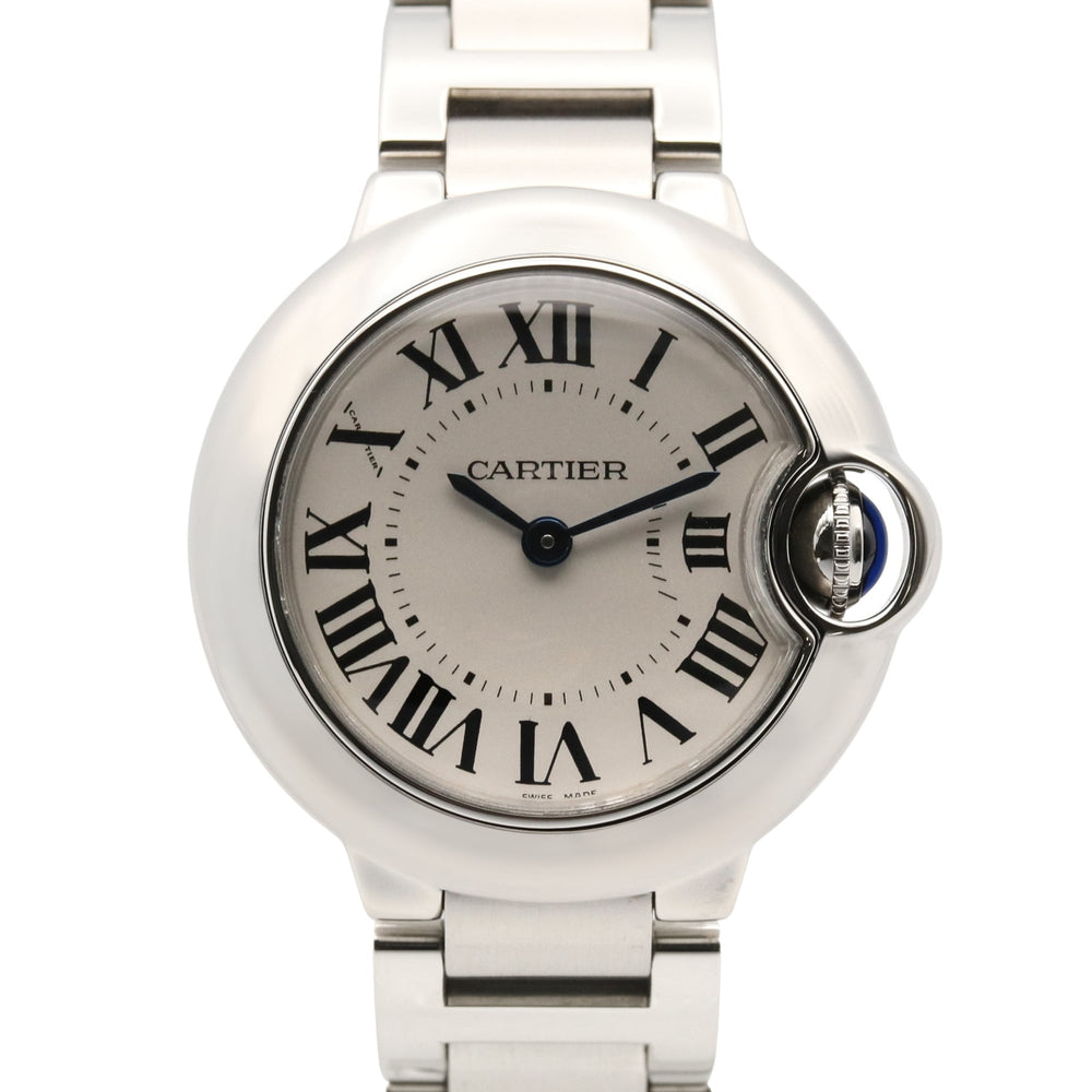Cartier Ballon Bleu SM Watch, Stainless Steel, Ladies, Silver Tone, W69010Z4 — Very Good