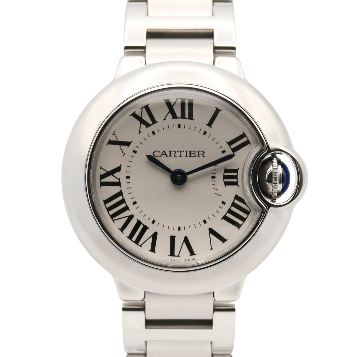 Cartier Ballon Bleu SM Watch, Stainless Steel, Ladies, Silver Tone, W69010Z4 — Very Good