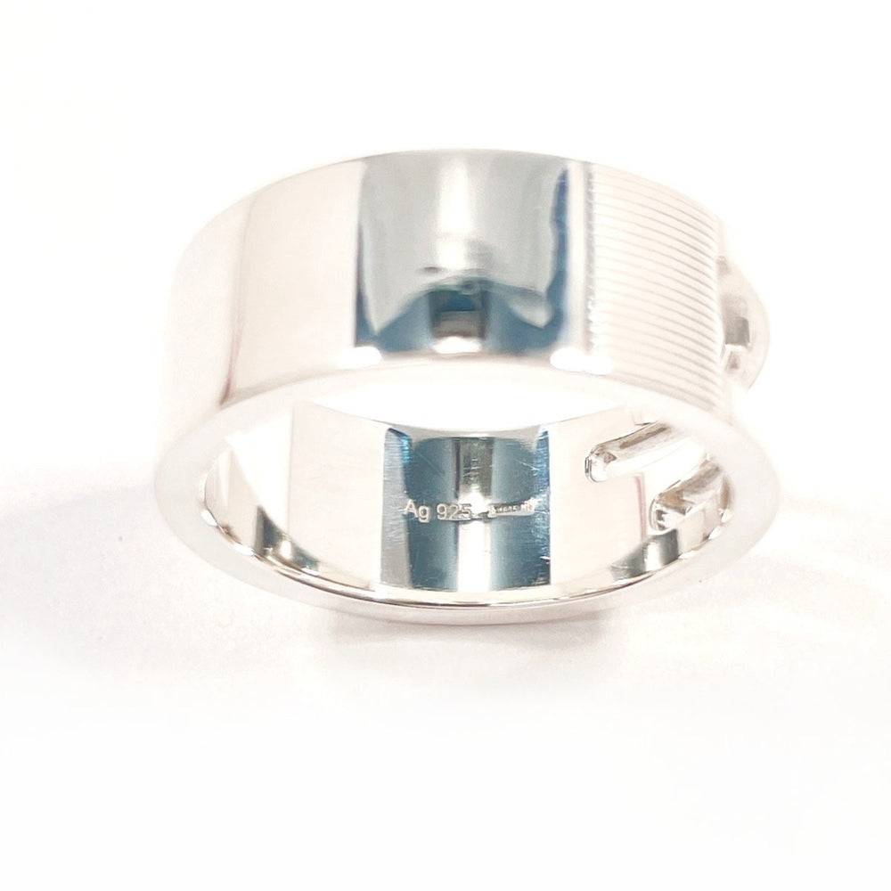 GUCCI Branded Cutout G Ring, Sterling Silver 925, Size 16.5cm, Men's — Like New