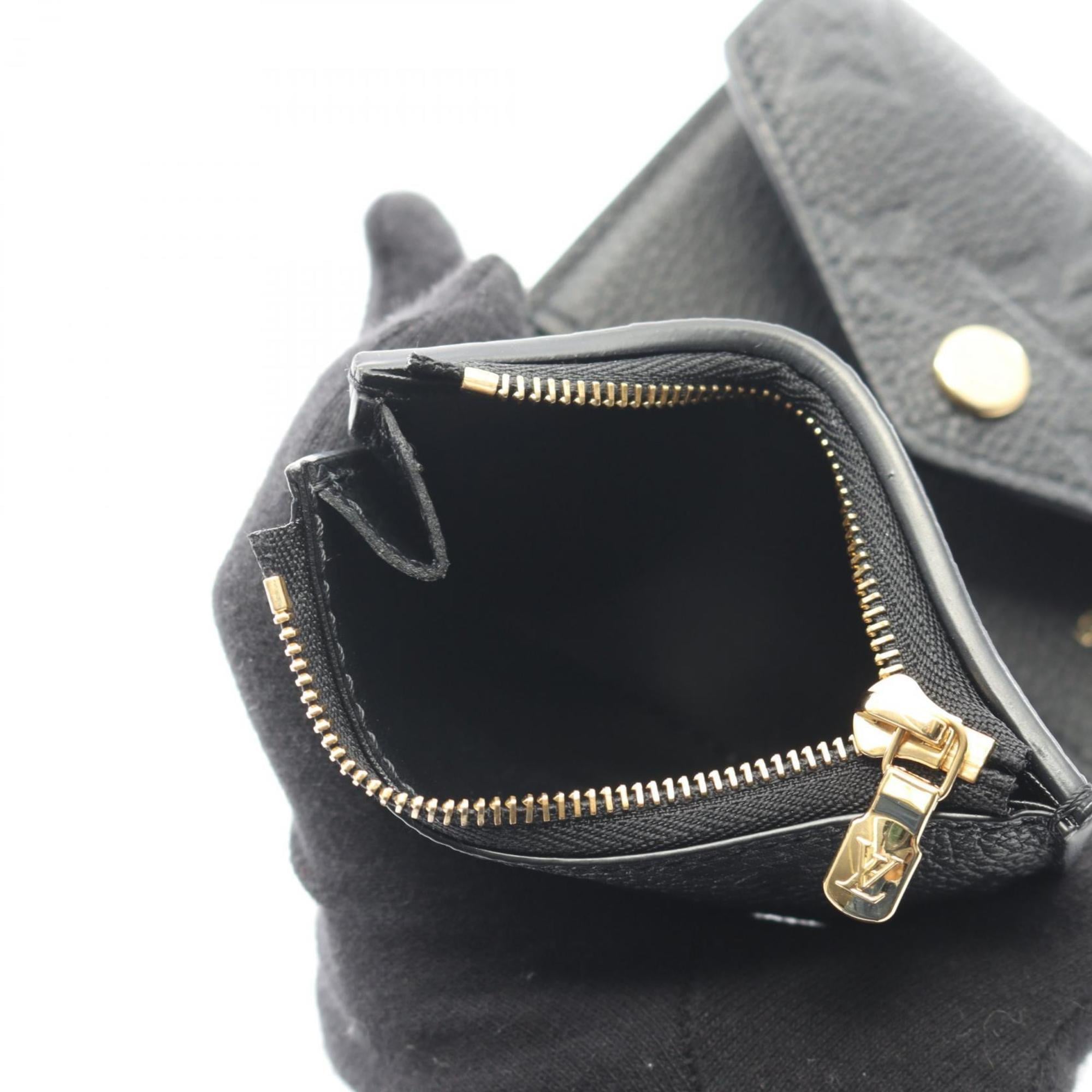 Louis Vuitton Portefeuille Zoe Tri-fold Wallet in Monogram Empreinte Leather, Women's, Black, M62935