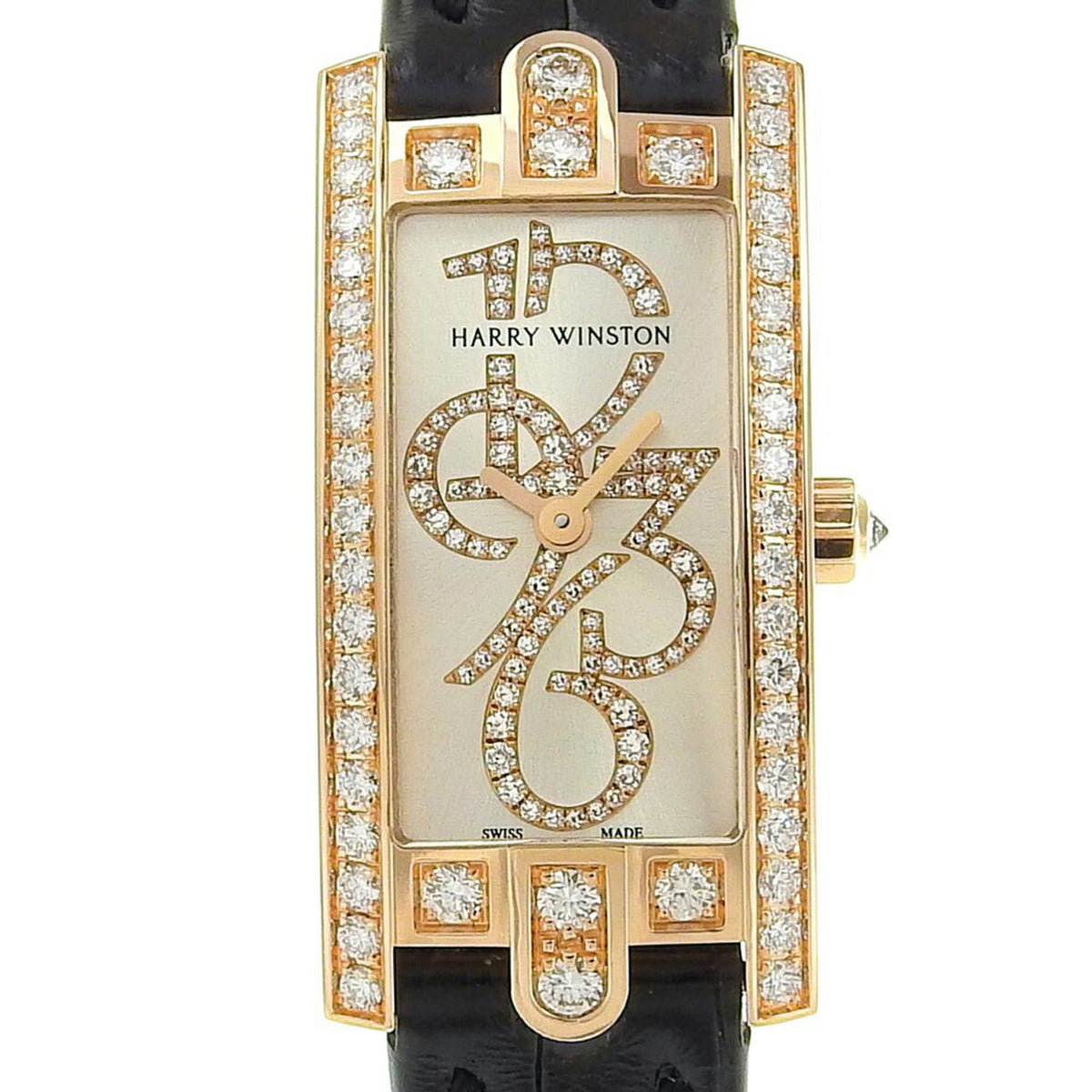 Harry Winston HARRY WINSTON Avenue C AVCQHM16 Silver Dial Dial/Bezel Diamond Quartz — Like New