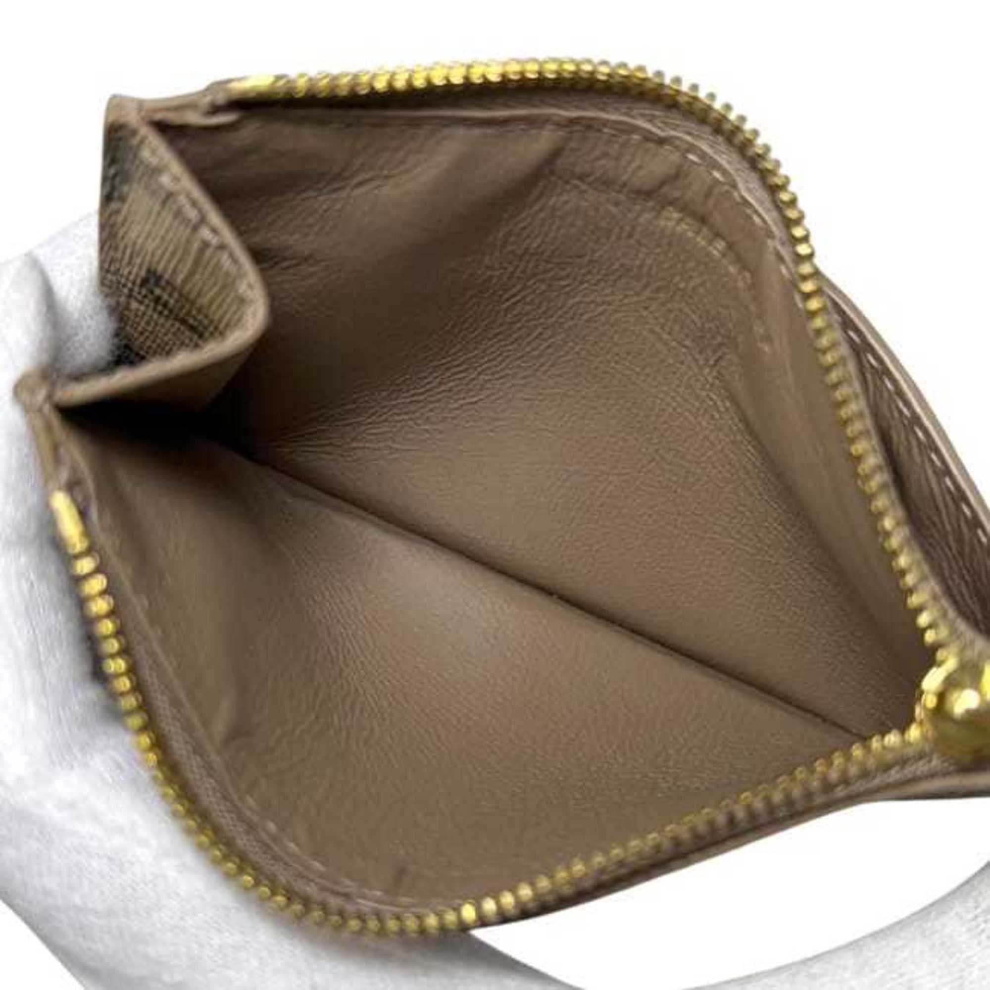 Balenciaga Coin Case ec-24879 Beige BB Monogram 640535 Purse Card Holder PVC Leather 2762 0 568148 BALENCIAGA Wallet Men's Women's