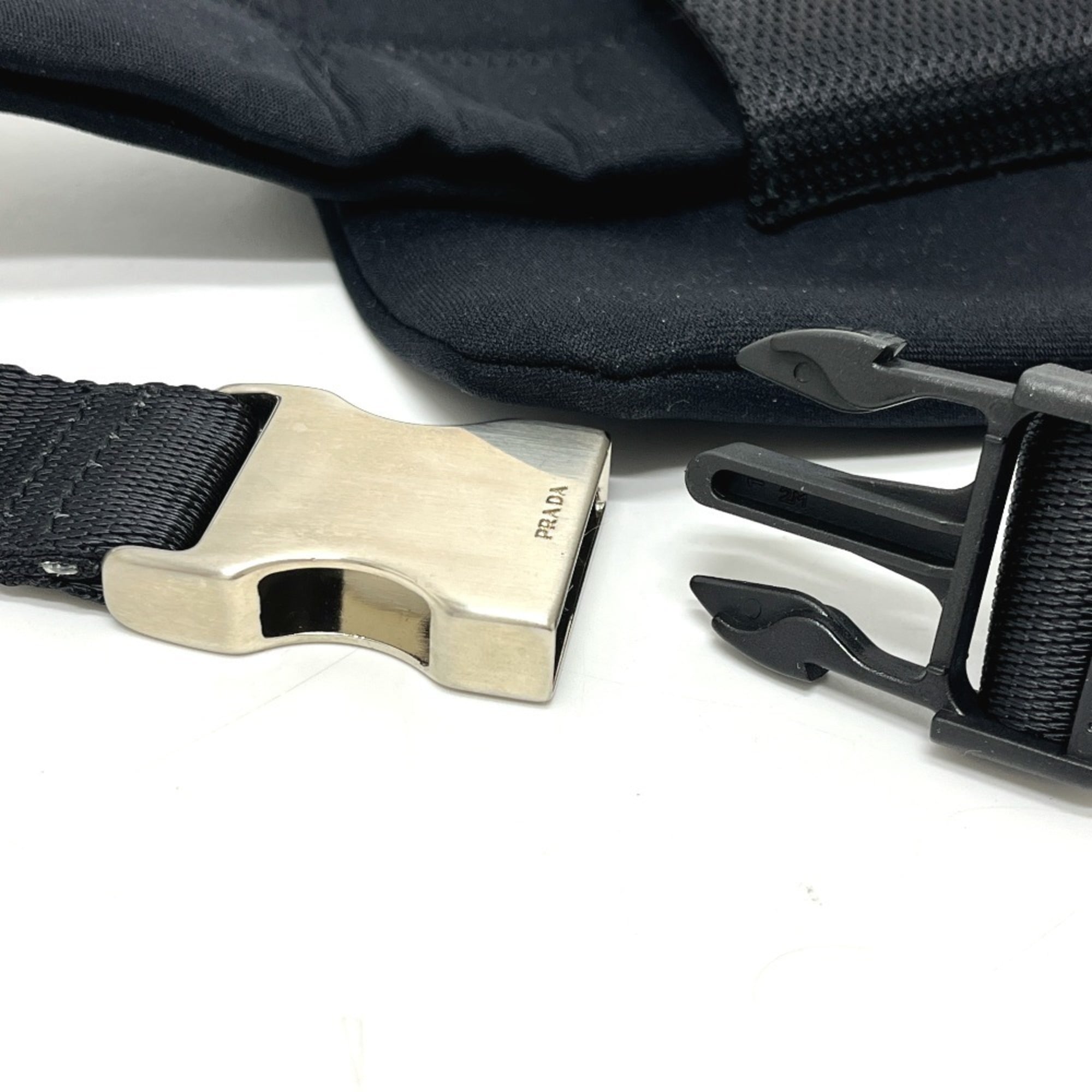 PRADA MV563 Prada Sport Body Bag/Waist Bag, Nylon, Men's/Women's, Black