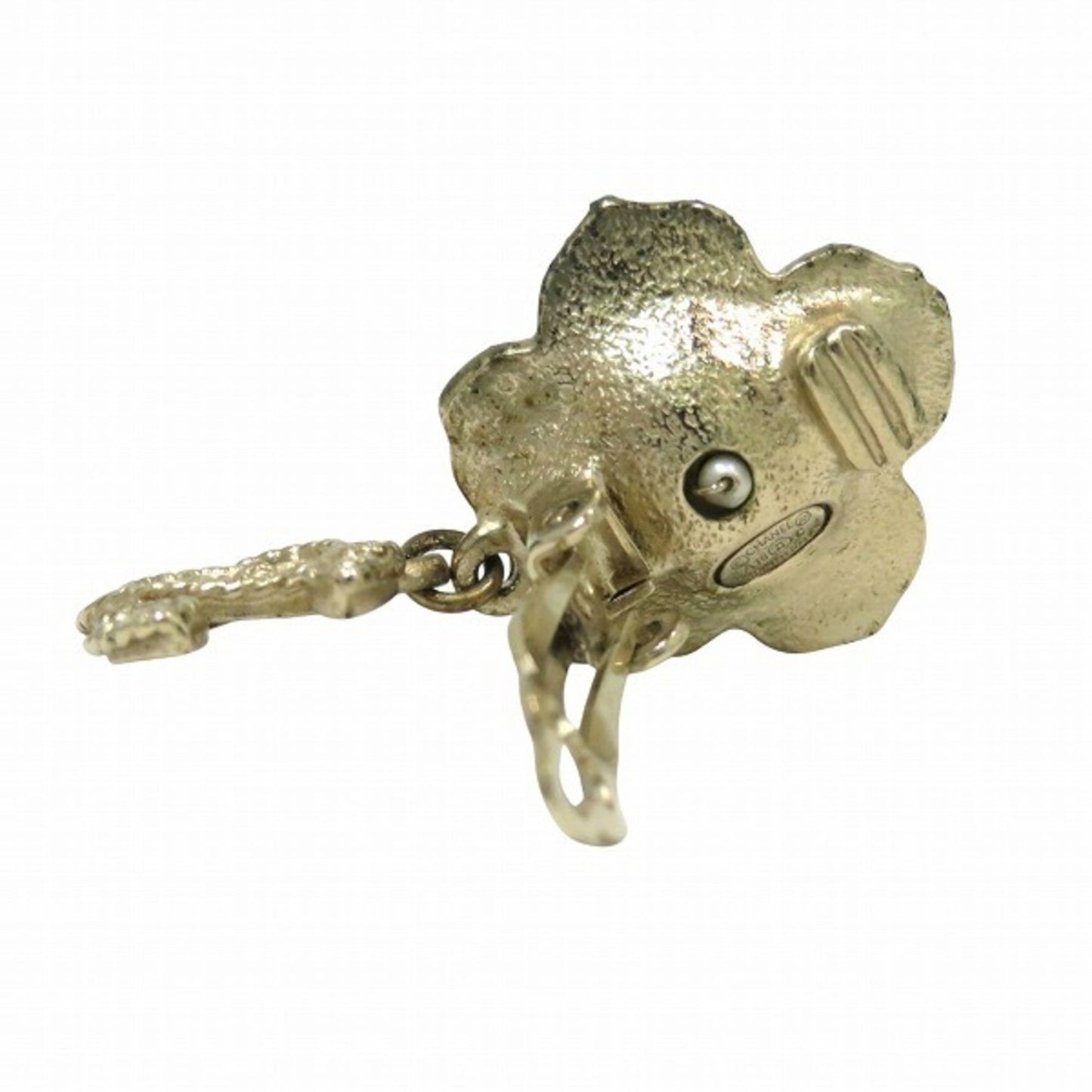 CHANEL A18 C Coco Mark Faux Pearl Earrings for Women