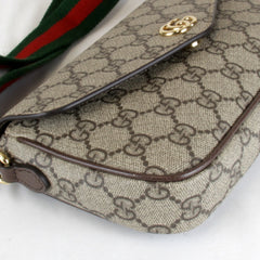 GUCCI Mini 764961・486628 Shoulder Bag GG Supreme Canvas Brown Women's — Like New
