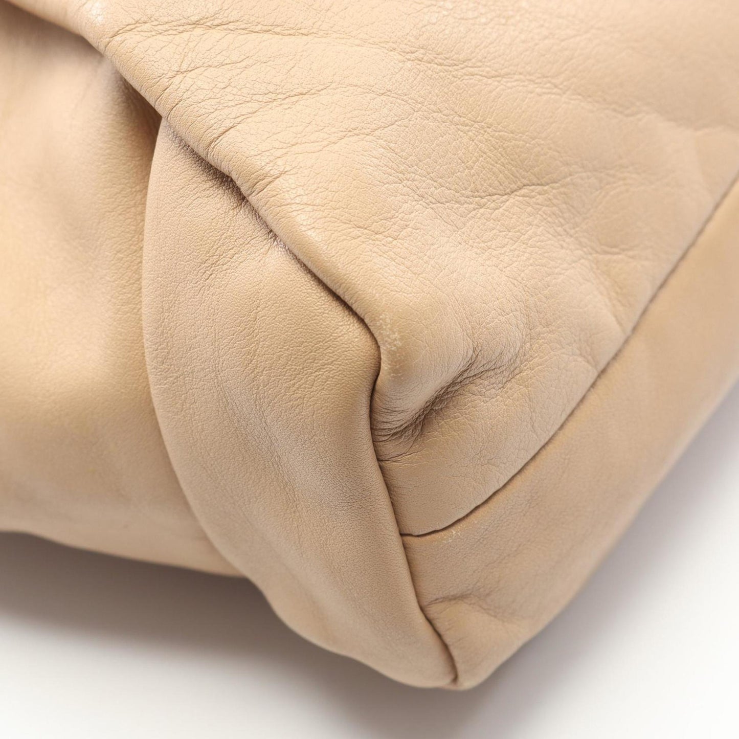 Bottega Veneta The Shoulder Pouch Handbag, Leather, Women's, Beige