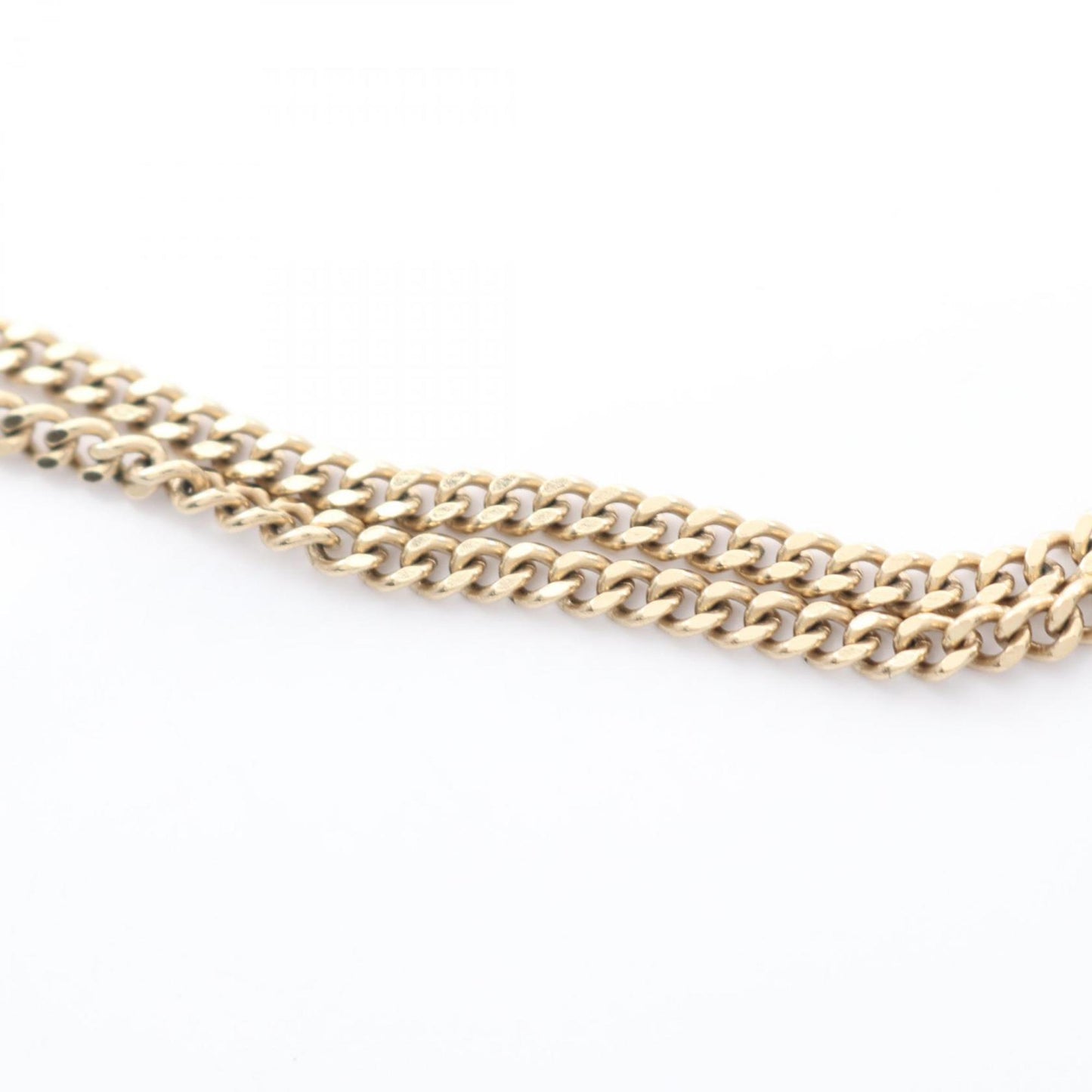 Chanel Coco Mark Necklace, Gold Plated with Faux Pearls, Women's, and White