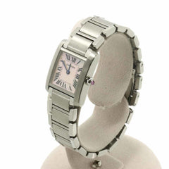 Cartier Tank Francaise SM W51028Q3 Women's Watch, Pink Shell, Quartz Watch — Like New