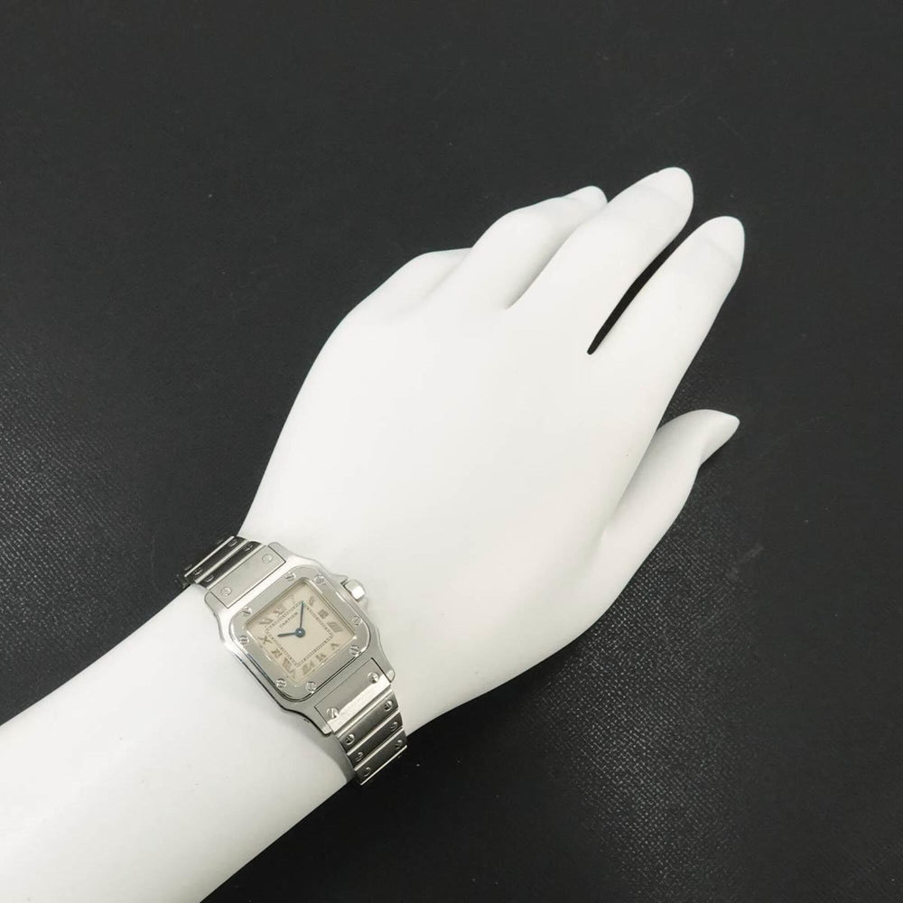 Cartier Santos Galbee SM W20024D6 Women's Watch, Ivory, Quartz Watch — Like New