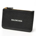 Balenciaga BALENCIAGA Coin Card Holder Case 637130 Kataoshi Leather Black E-159488