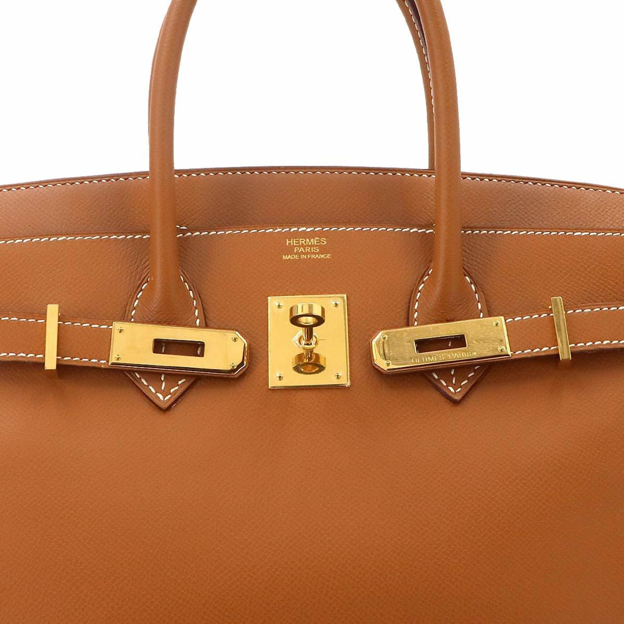 Hermes Birkin 30 Handbag, Epsom Leather, Gold, □J Stamp, Gold Hardware — Like New