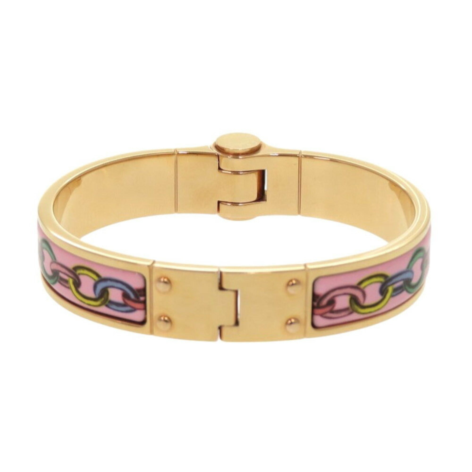 Hermes Charnier PM Bangle Metal Pink Gold Bracelet 0177HERMES — Like New