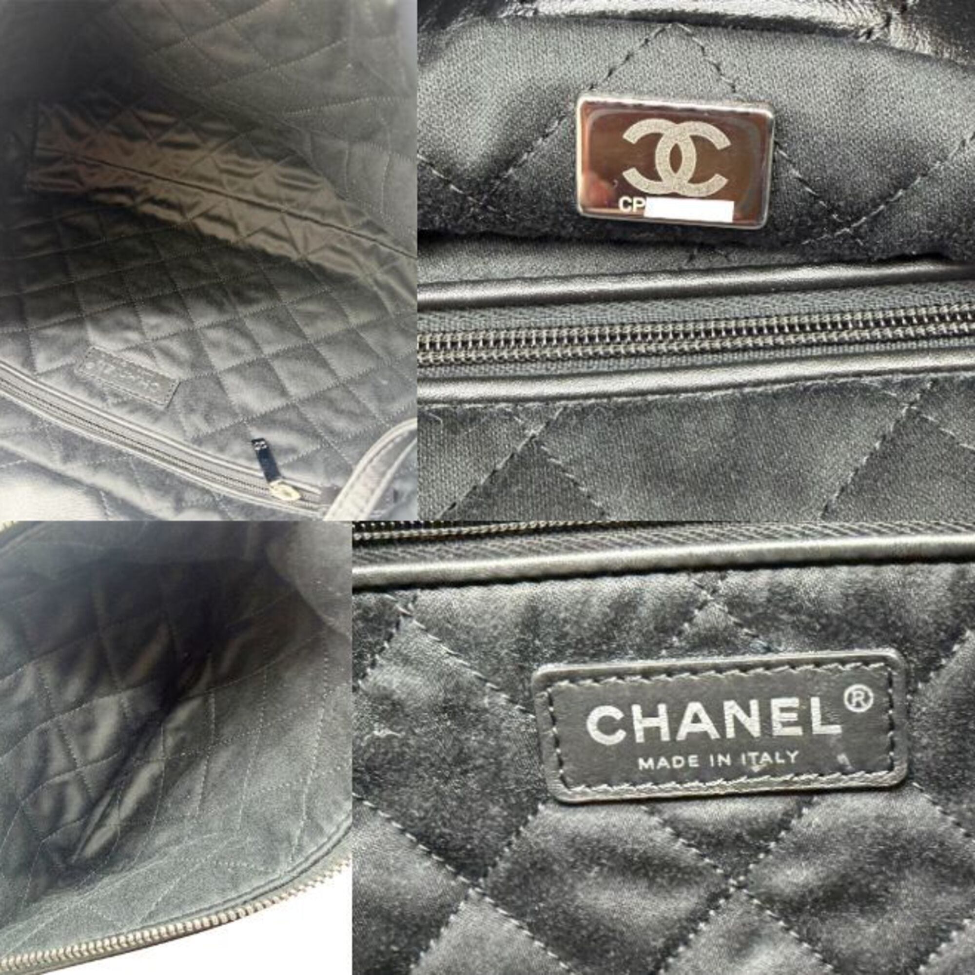 CHANEL Matelassé 22 Small Handbag, Calfskin, Black AS3260, Chain Tote, Women's — Like New