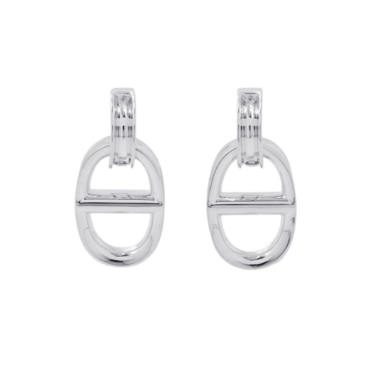 Hermes Earrings Chaine d'Ancre Reponse SV925 Silver HERMES — Like New