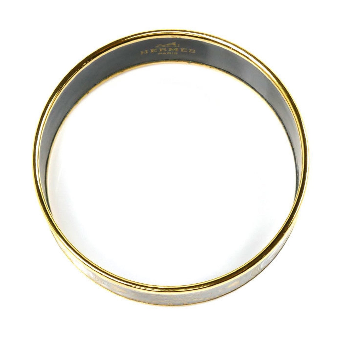 HERMES Enamelled GM Horse Tassel Bangle for Women