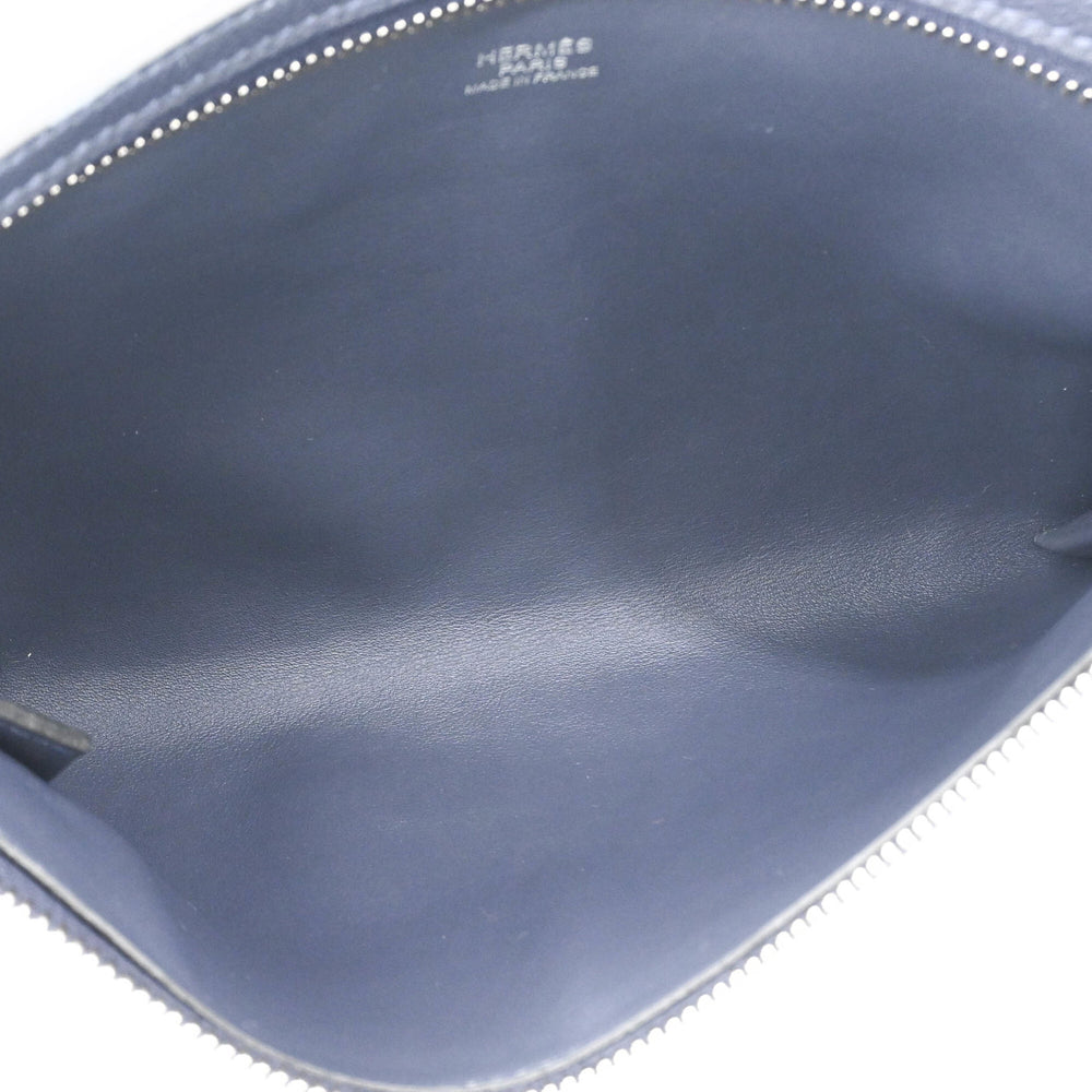 HERMES Ultra Pla 24 Cross Evercolor Body Bag, Navy, Z Stamp — Like New