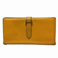 Hermes HERMES long wallet, souffle, Bearn, Epsom leather