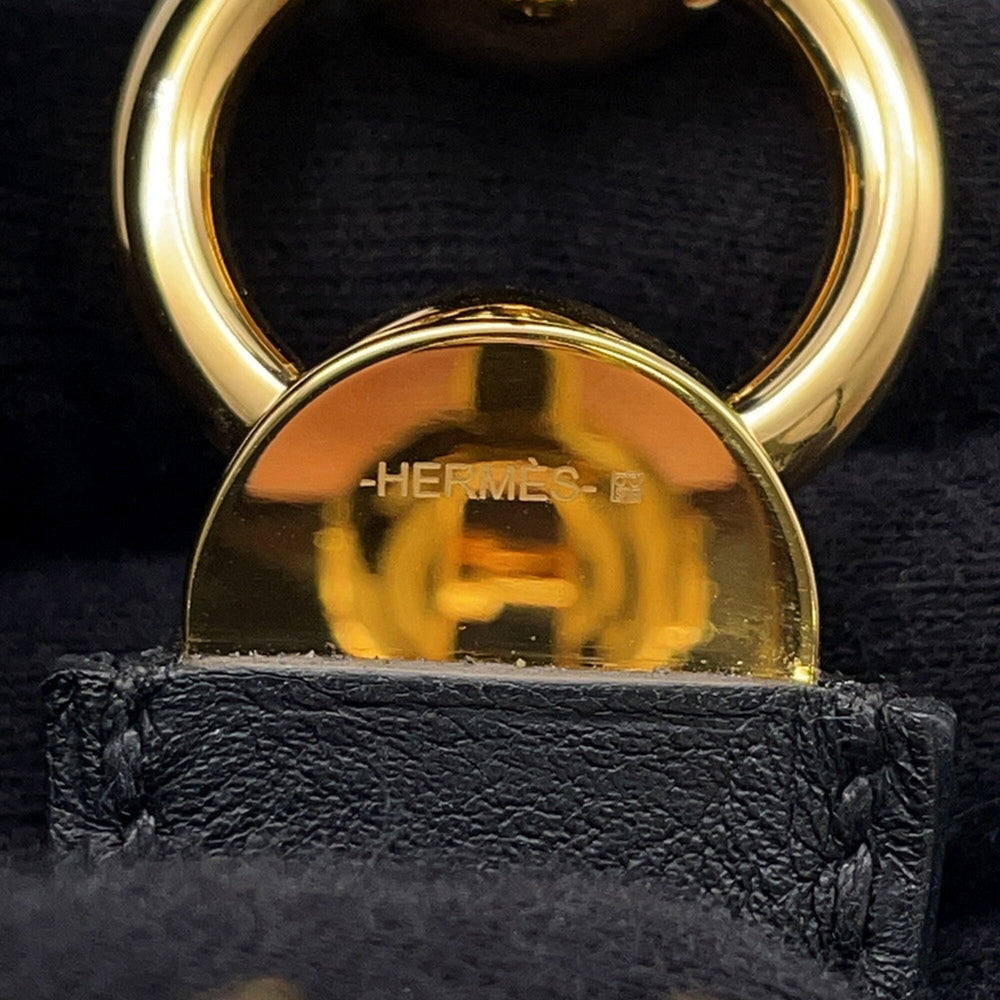 Hermes Bracelet Epure Eskettle Black Swift W Stamp Bangle HERMES BRACELET — Like New