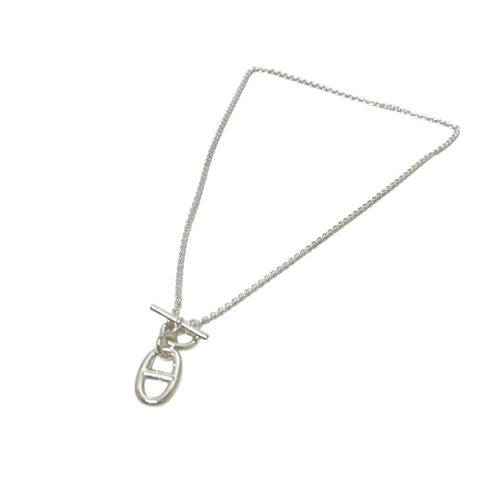 HERMES H10414B Chaine d'Ancre Amulet Accessory Necklace SV925 Men's Women's Silver — New