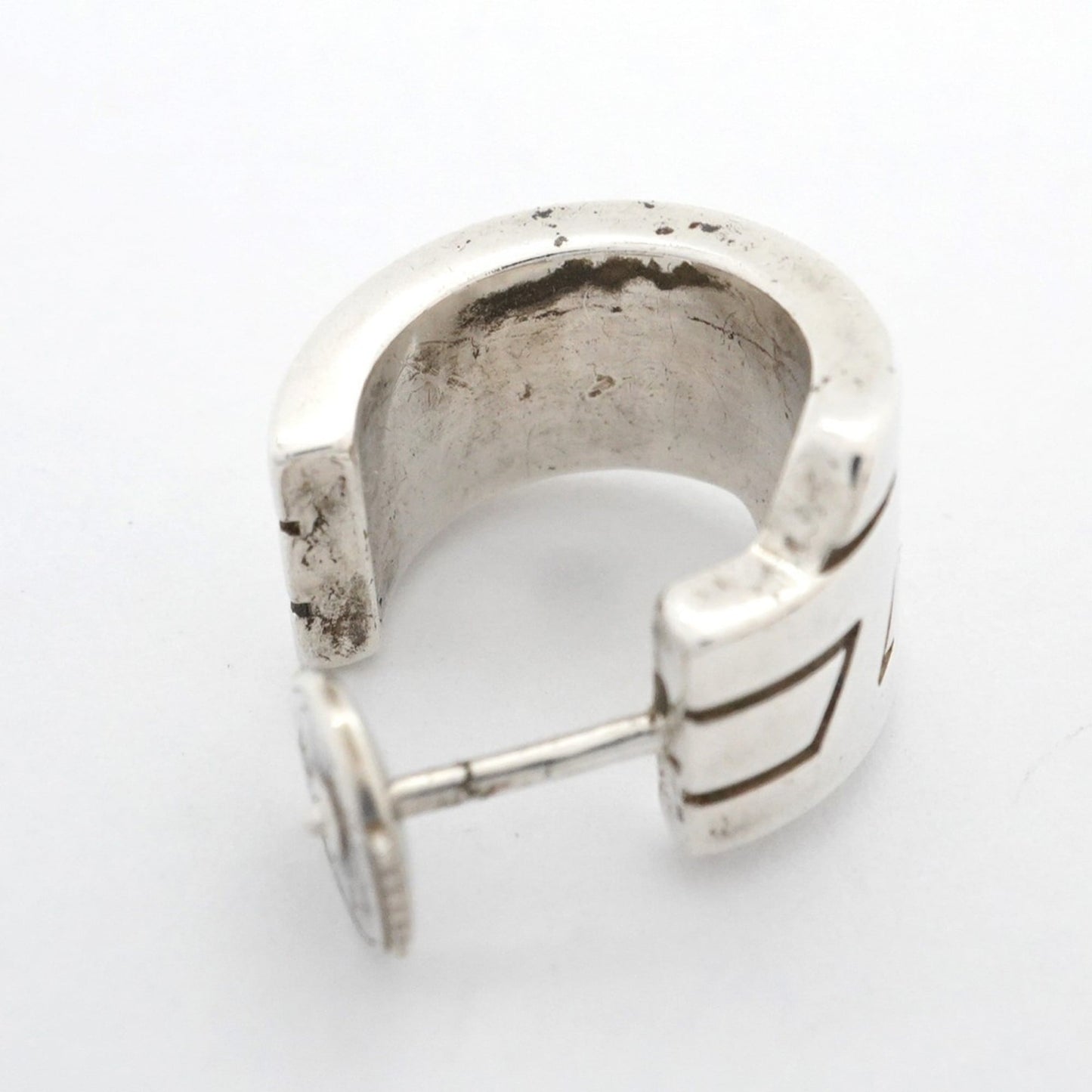 Hermes Italique earrings in 925 silver for men and women