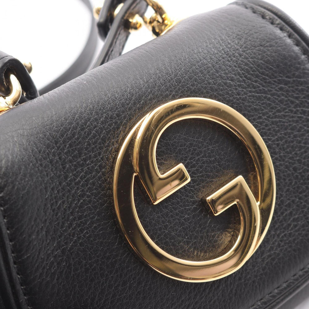 Gucci Blondie GG Supreme Shoulder Bag/Handbag, Leather, Women's, Black, 698635 — New - Store Return