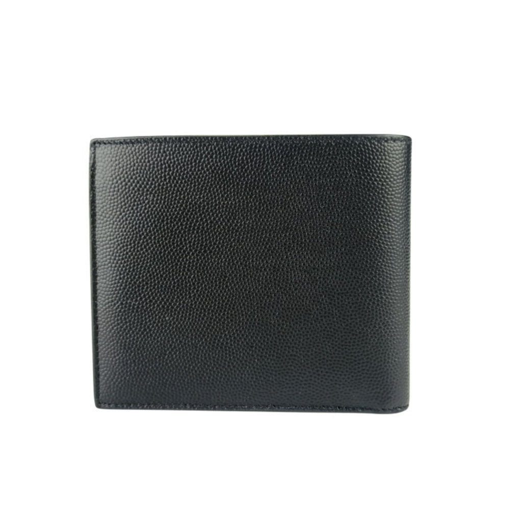 SAINT LAURENT Bi-fold Wallet 396307 Black Leather Men's Wallet/Coin Case