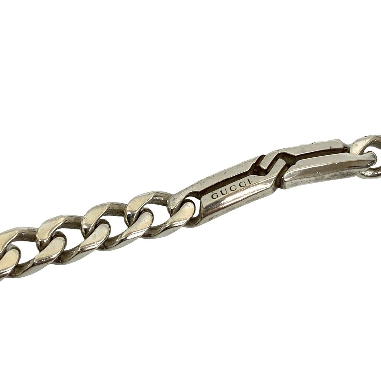 GUCCI Knot Infinity Bracelet Logo Silver 925 Chain 02330