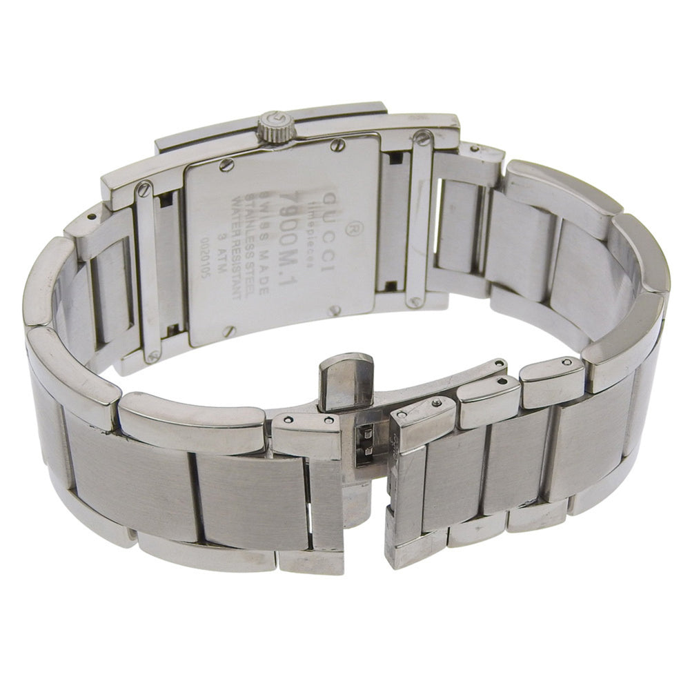 Gucci G Metro Watch 7900M.1 Stainless Steel Quartz Analog Display Black Dial Women's — Good