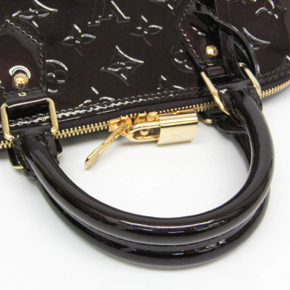 Louis Vuitton Monogram Vernis ALMA PM M91611 Women's Handbag Amarante — Like New