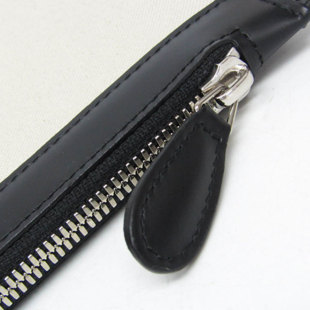 Balenciaga Navy Cabas S 339933 Women's Canvas,Leather Handbag Black,Off-white — Like New