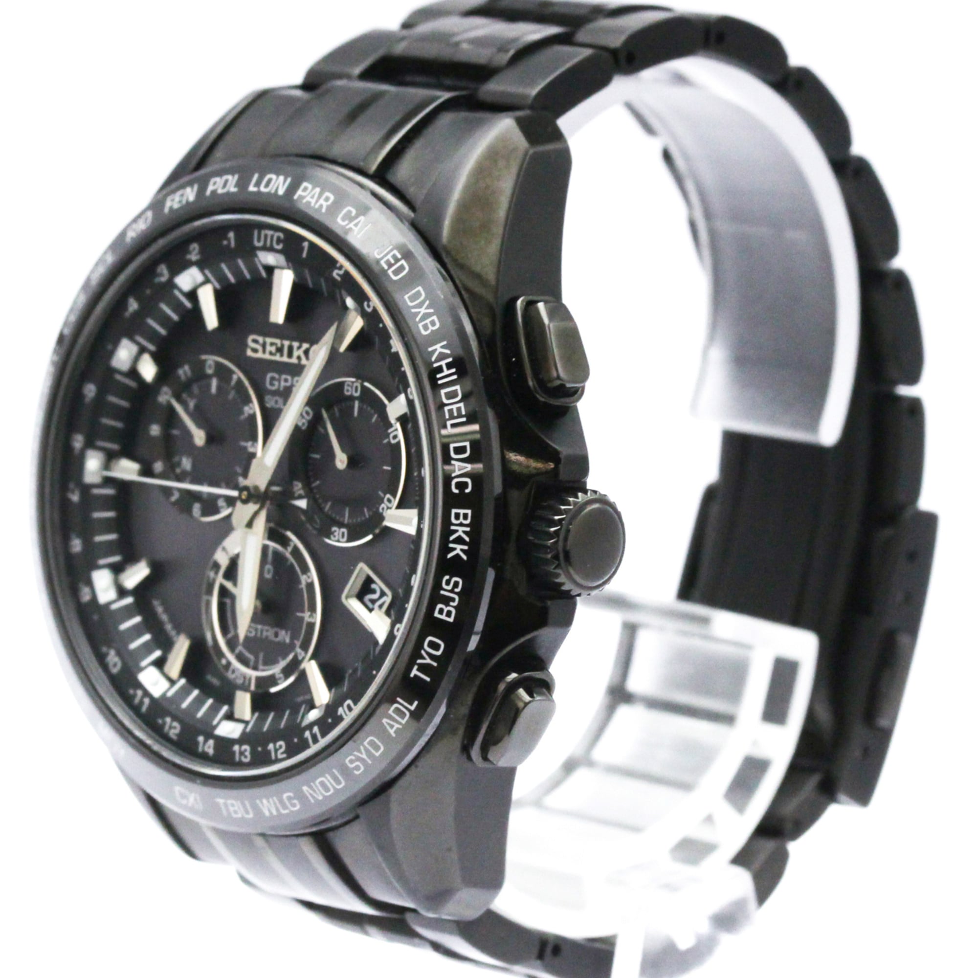 SEIKO Astron SBXB009 GPS Solar Mens Watch 8X82-0AB0 — Very Good