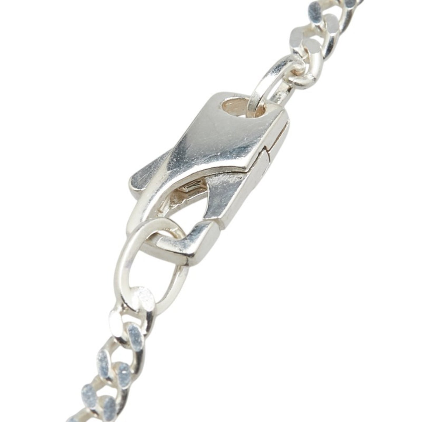 Gucci logo necklace in silver SV925 for women.