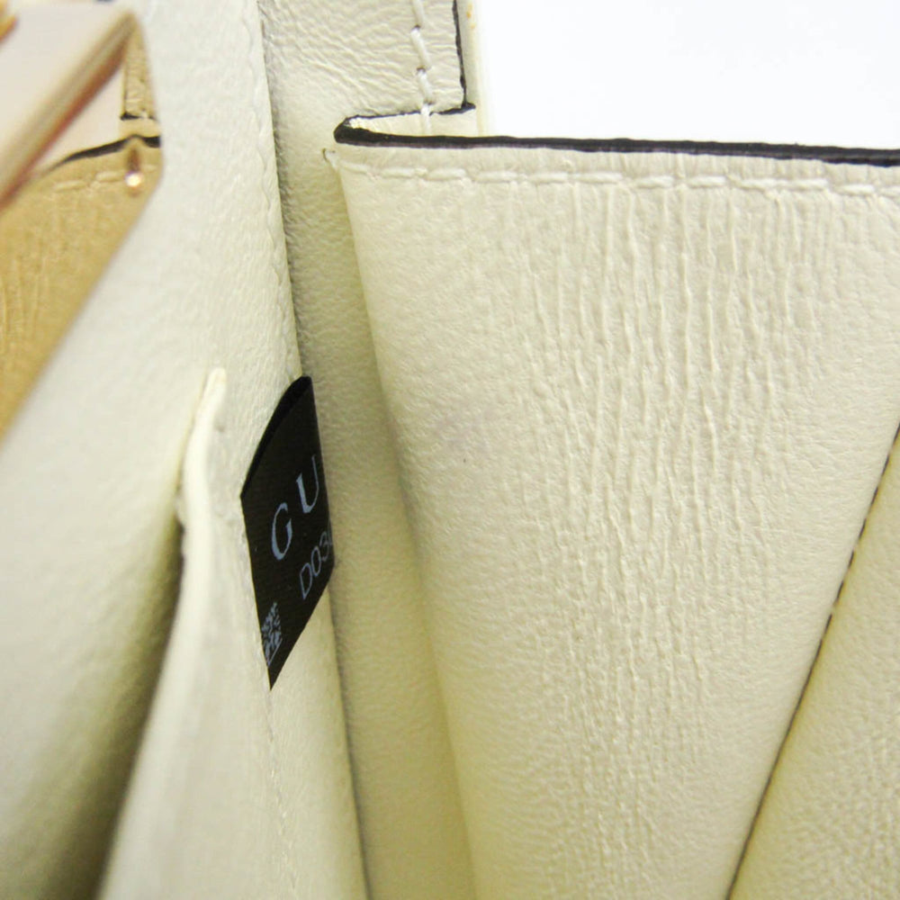 Gucci Sylvie 1969 Acrylic Mini 589482 Women's Acrylic Handbag,Shoulder Bag White — Like New