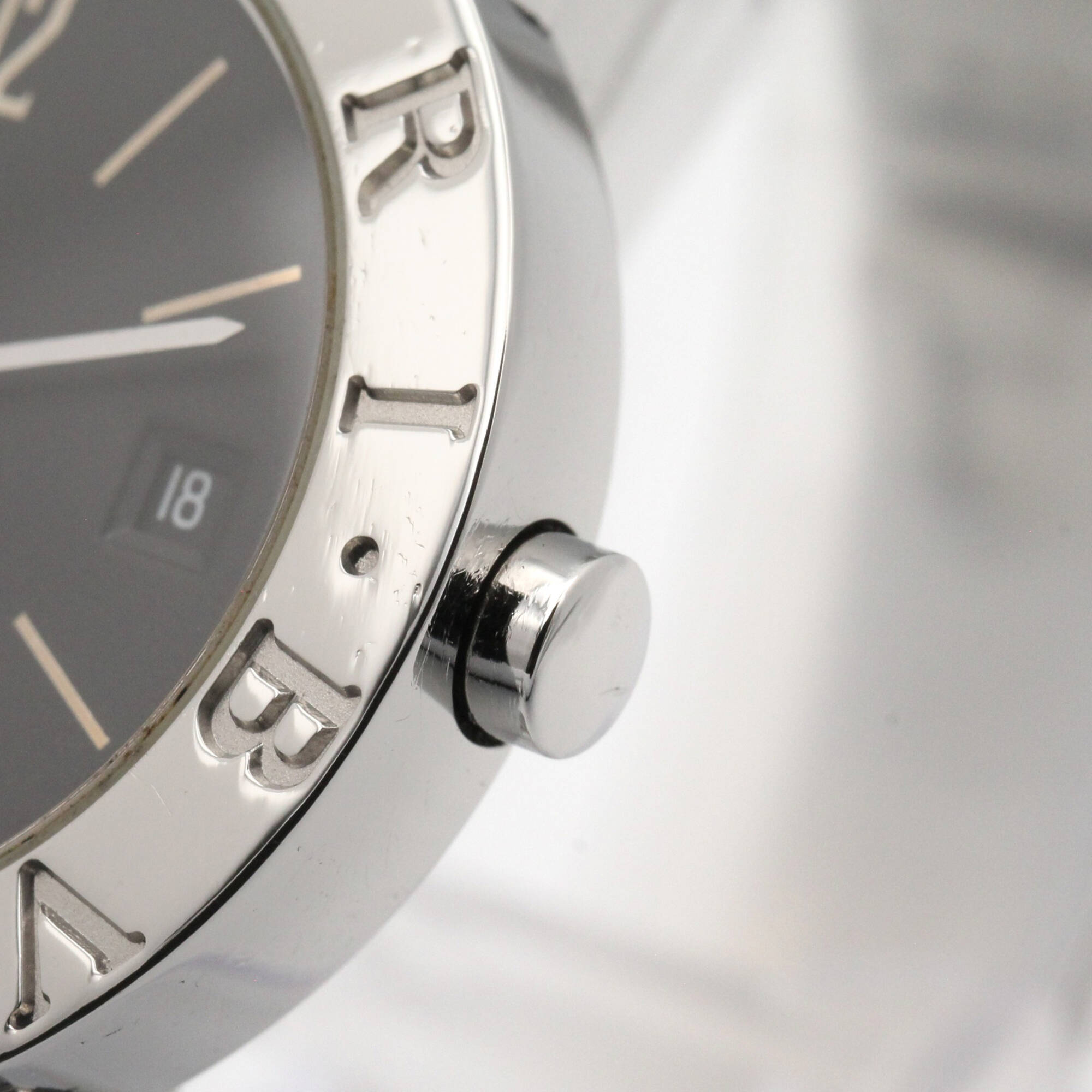 Bulgari BVLGARI Watch Stainless Steel Ladies Black BB26SSD — Very Good