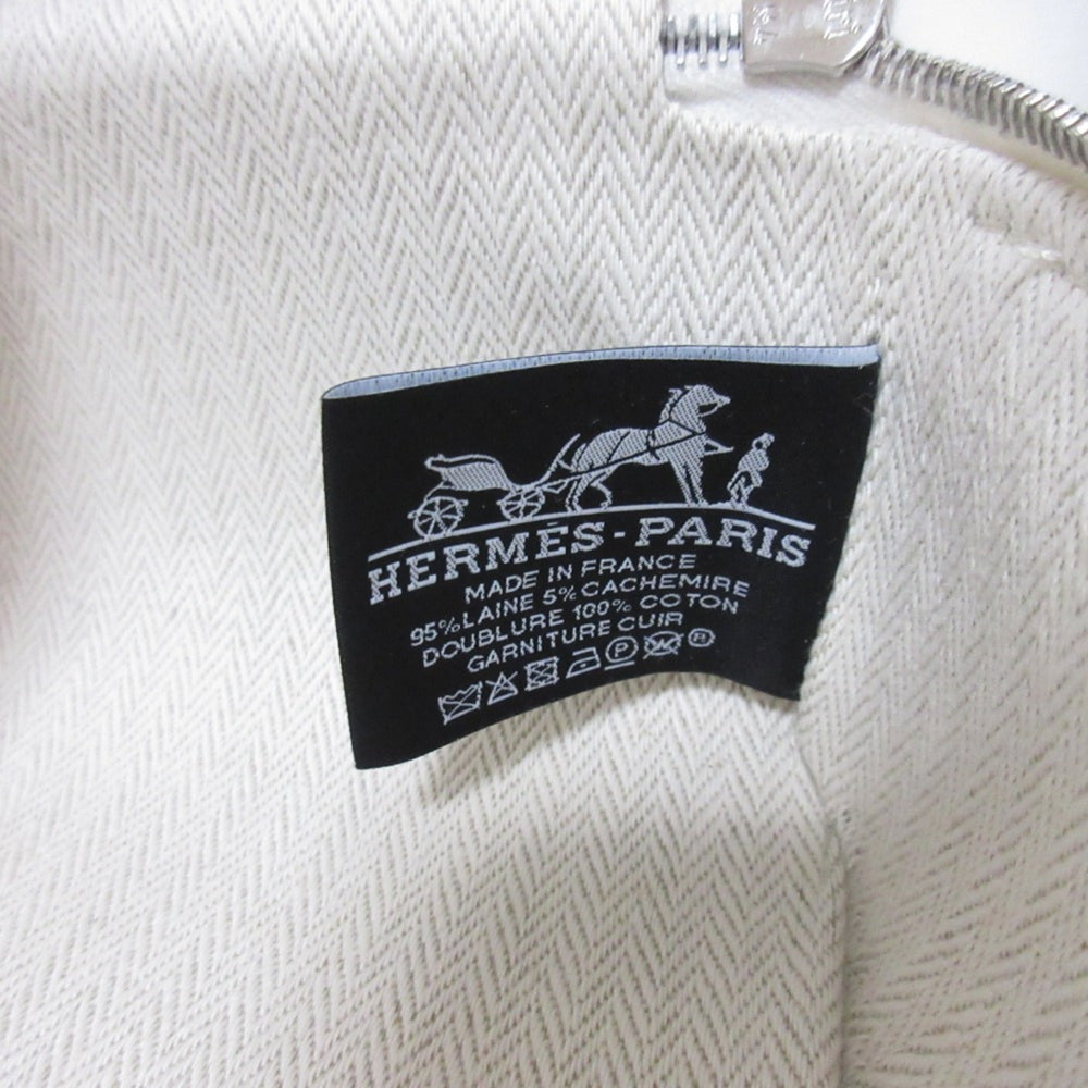 HERMES Paddock Handbag Pouch Travel Case Greige Women's — Like New