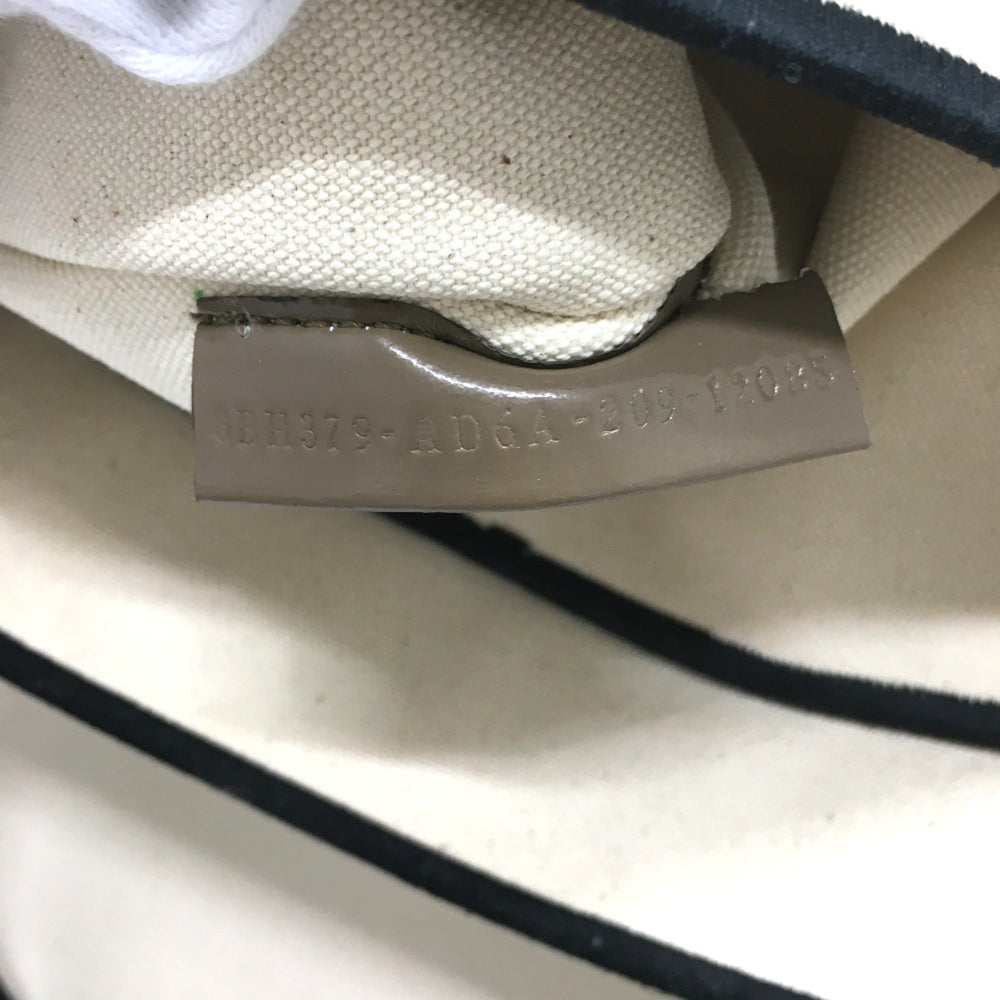 Fendi 8BH379 bag large Tote Bag Gresso Natural Beige & Black Beige x Black — Like New