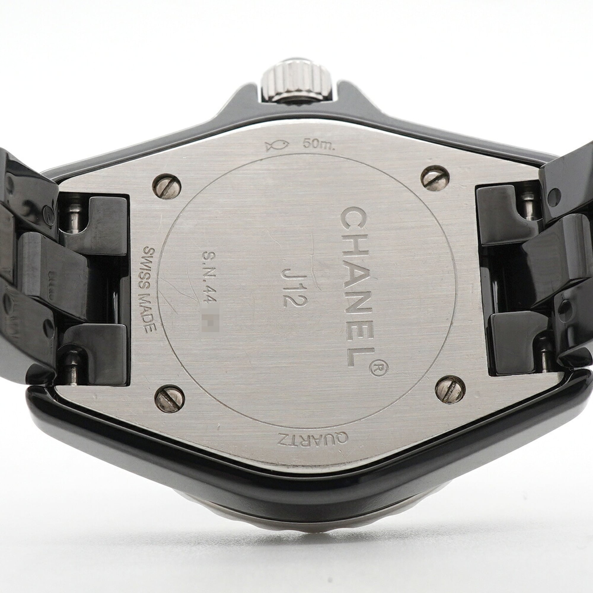 Chanel J12 Diamond H2571 Black Dial Men's Watch — Good