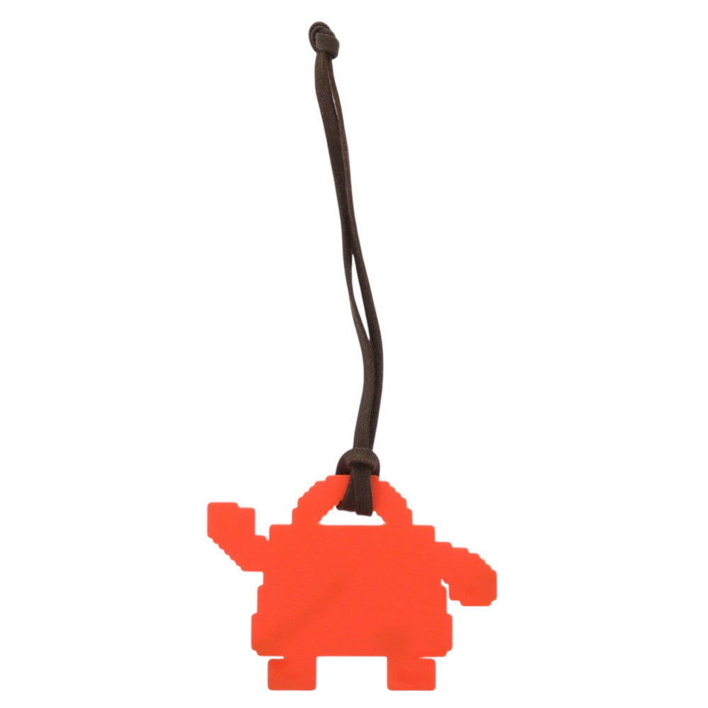 Hermes Kelly Doll Novelty Rubber Orange Accessory Bag Charm 0152 HERMES — Like New