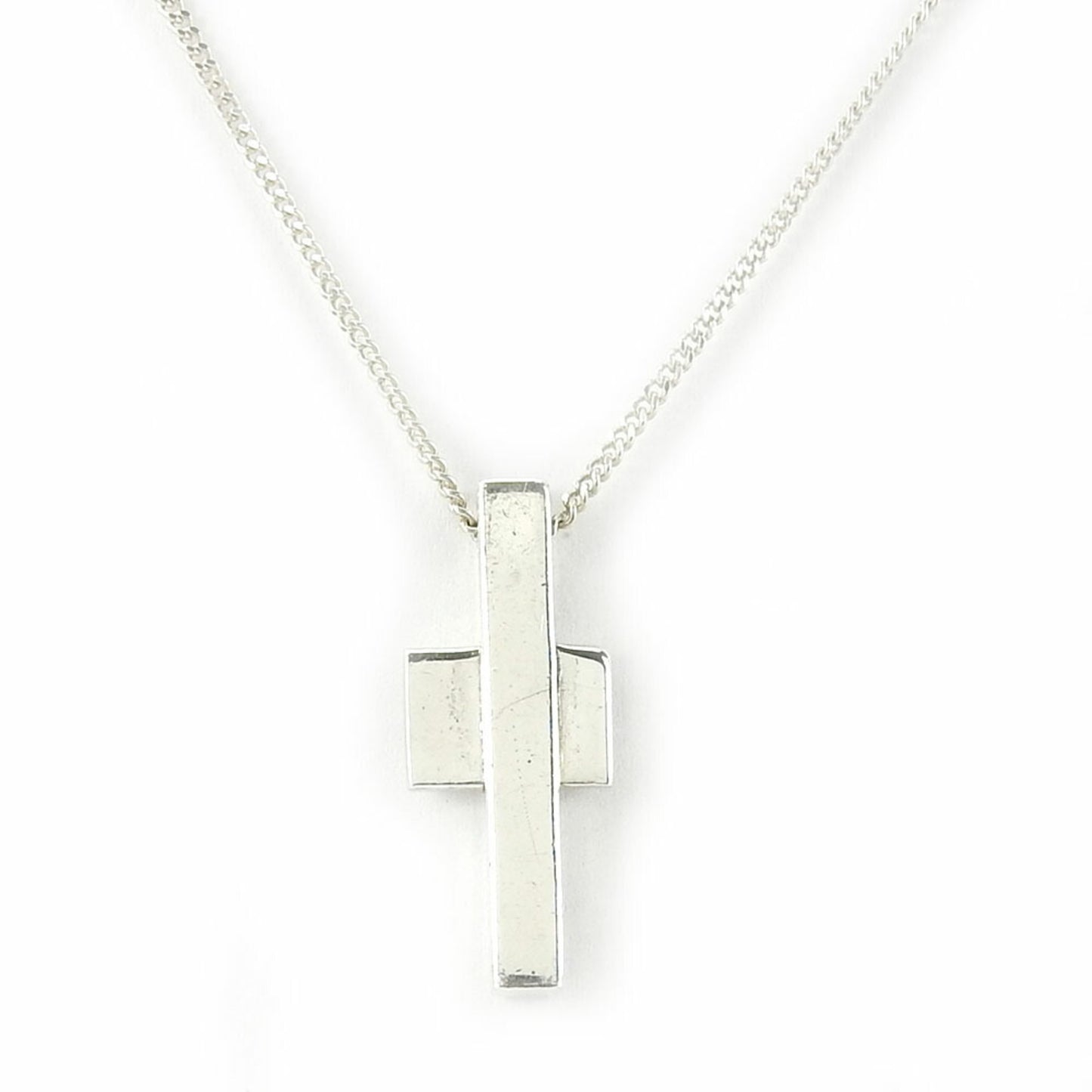 Gucci Necklace Silver 925 Approx. 7.6g Cross Women's Men's GUCCI