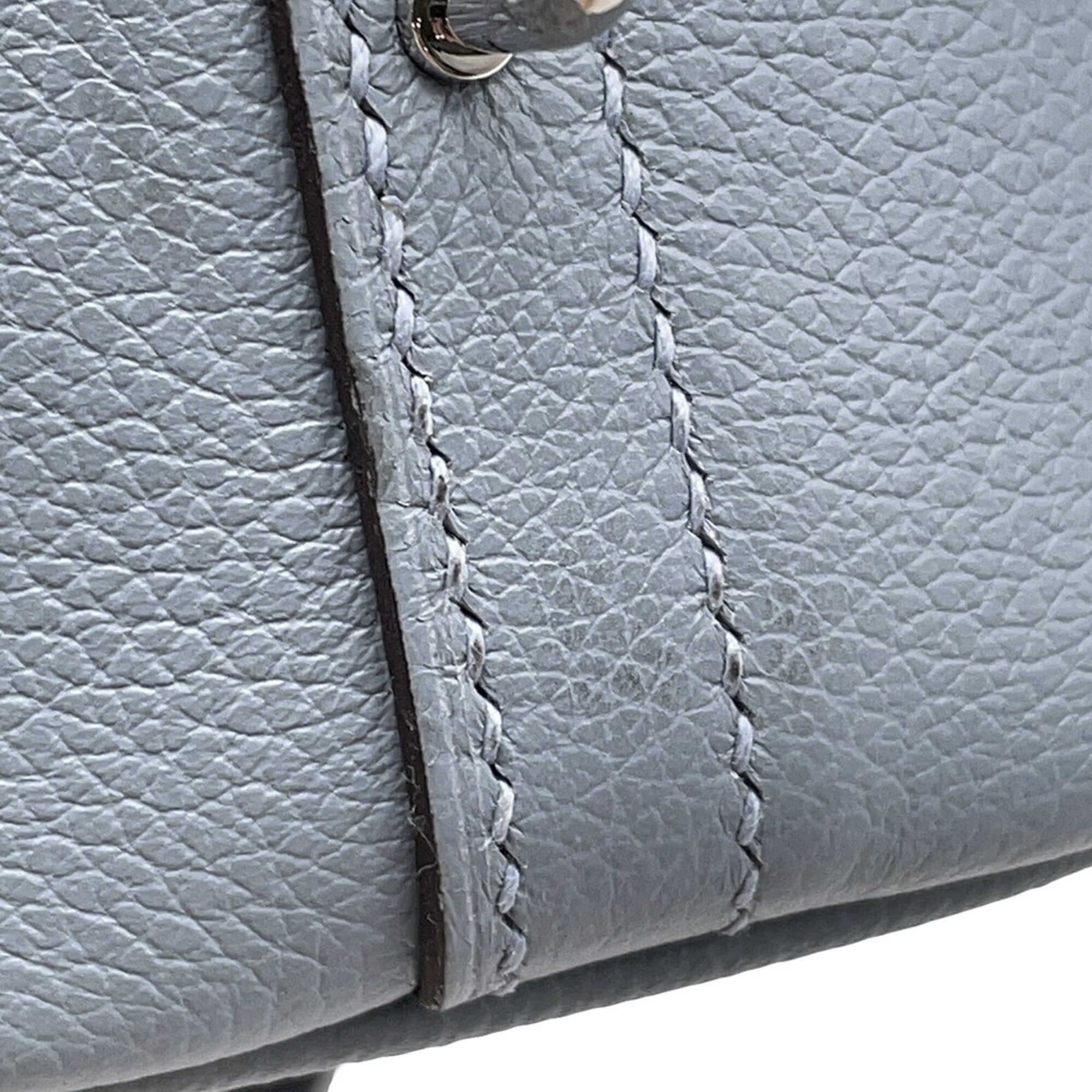 Hermes Bolide 1923 25 Verso Bleu Lin Glacier Evercolor U stamp 2-way shoulder bag handbag HERMES — Like New
